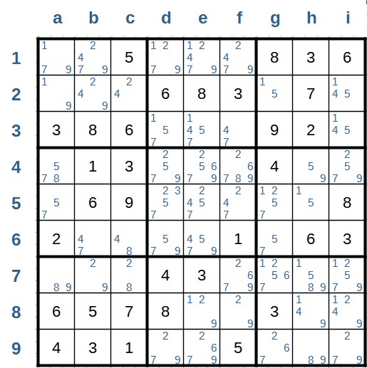 Sudoku-Auswirkungskette Beispiel 2_2